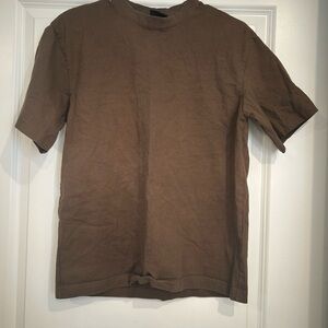 H&M Men's Short Sleeve Brown Tee